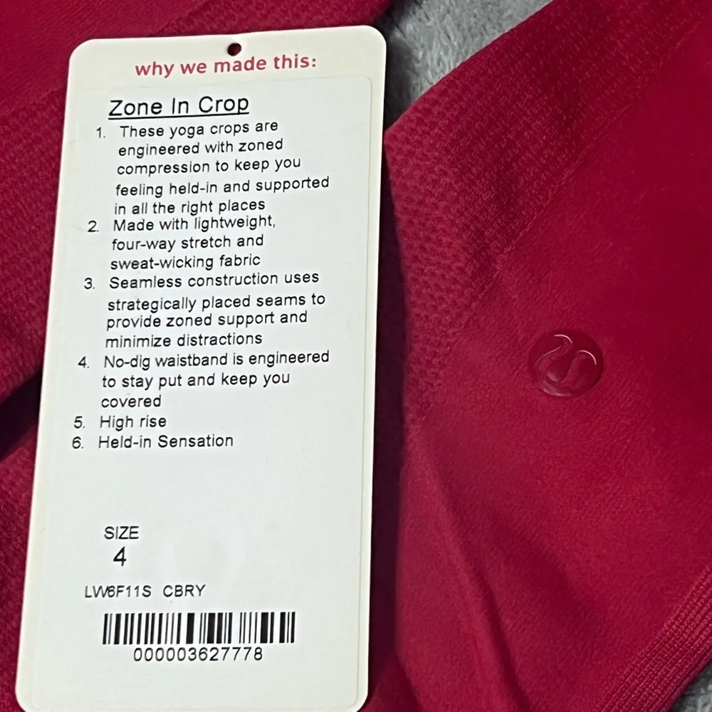 Lululemon Zone In crop - Picture 3 of 6